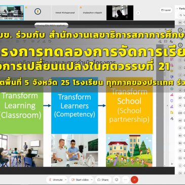 Faculty of Education, KKU and the Office of the Secretary of the Education Council launches the learning experiment project for the 21st Century, with 25 schools in 5 provinces all over the country joining