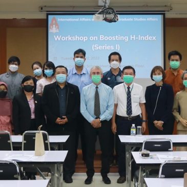 International Affairs KKU, together with Research and Graduate Studies, organized “Workshop on Boosting H-Index (Series I )” for boosting Citation scores towards World Class Research University
