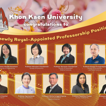 Congratulations to KKU’s newly Royal-Appointed Professorship Positions