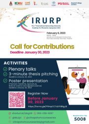 งานประชุมวิชาการระดับนานาชาติ “พลิกโฉมมหาวิทยาลัยด้านฟีโนมิกส์ ครั้งที่ 1” หรือ “The 1st International Reinventing University Roadmap for Phenomics (IRURP) Symposium 2023”